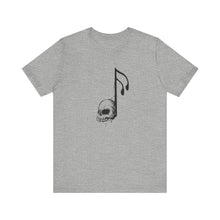 Load image into Gallery viewer, Skull Music Note - T-Shirt I Unisex - Men &amp; Women&#39;s Tee
