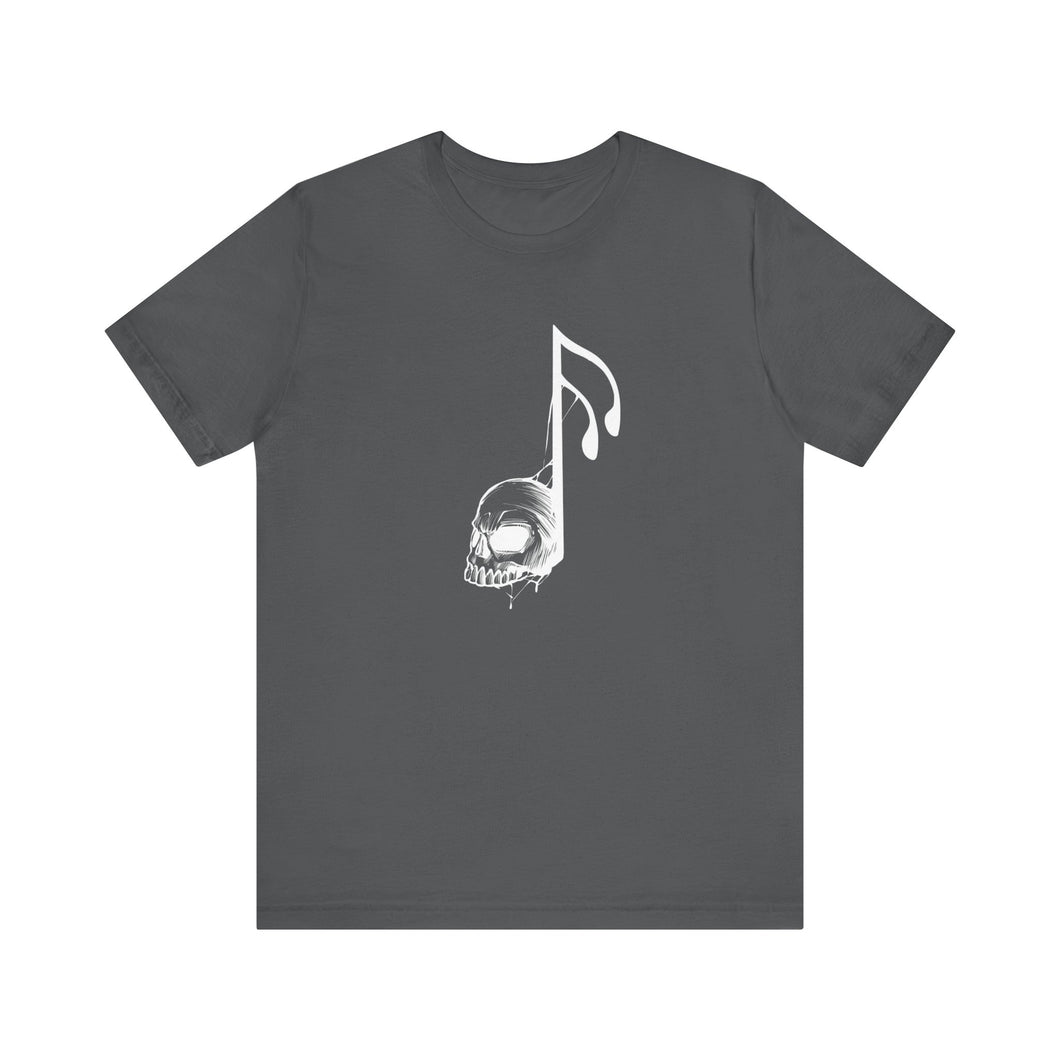 Skull Music Note - T-Shirt I Unisex - Men & Women's Tee