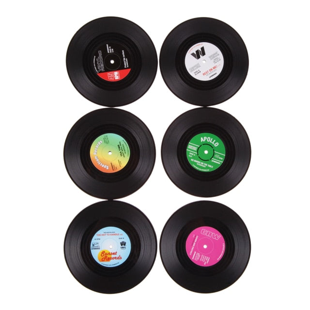 Vinyl Record Coasters [FOR COFFEE & MUSIC LOVERS]